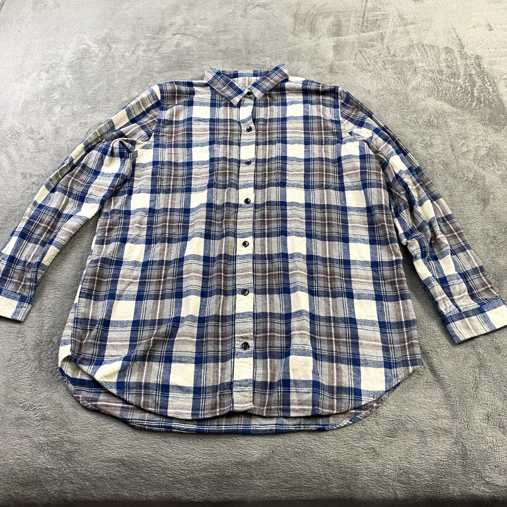 LL Bean‎ Shirt Mens XL Relaxed Fit Flannel Plaid Long Sleeve Button Up Outdoor
